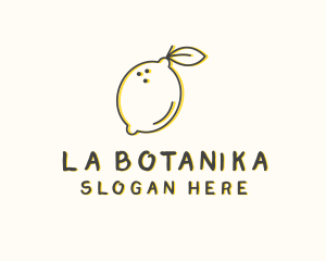 Natural - Fresh Natural Lemon logo design