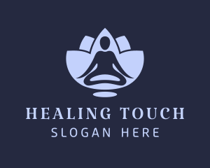 Lotus Healing Yoga logo design