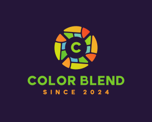 Colorful Stained Glass logo design