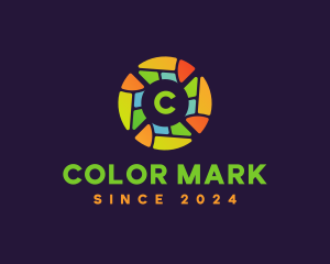 Colorful Stained Glass logo design