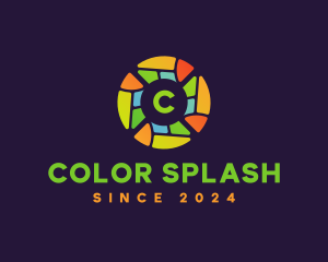 Colorful Stained Glass logo design