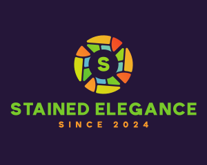 Colorful Stained Glass logo design