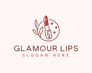 Cosmetics Lipstick Beauty logo design