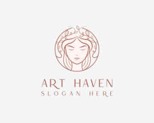 Woman Beauty Salon logo design