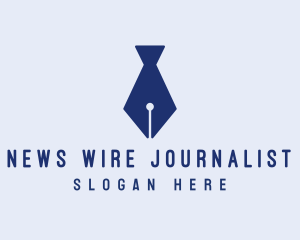 Journalist - Pen Necktie Journalist logo design