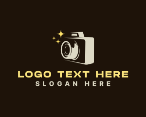 Vlog - Sparkling Photography Camera logo design