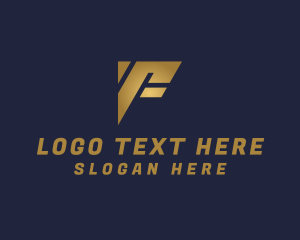 Letter F - Investment Firm Letter F logo design