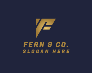 Investment Firm Letter F logo design