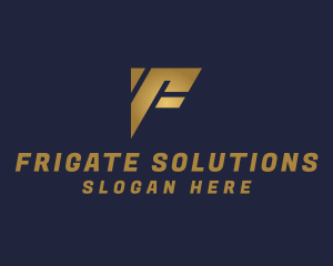 Investment Firm Letter F logo design