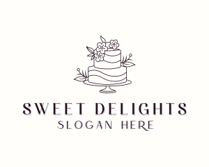 Dessert - Dessert Flower Cake logo design