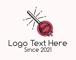 Bathroom - Plunger Cleaning Service logo design