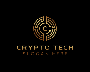 Fintech Cryptocurrency logo design