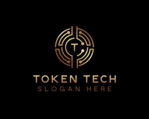 Token - Fintech Cryptocurrency logo design