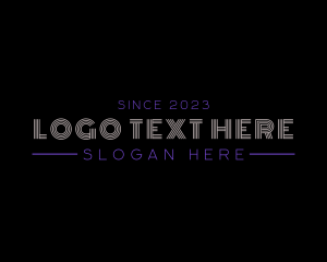 Typography - Generic Retro Firm logo design