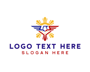 Philippine - Sun Philippine Eagle logo design