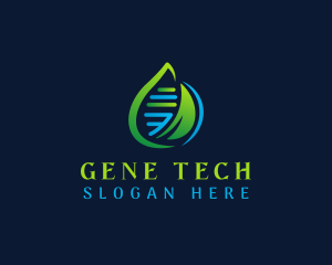 Science Leaf DNA logo design