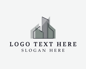 Office Space - Architecture Building Realty logo design