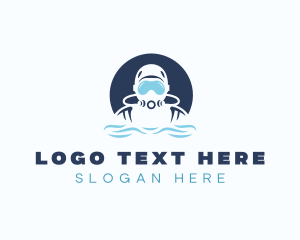 Snorkeling - Scuba Diving Athletic logo design