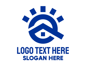 Roof - Blue Sun House logo design