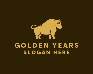 Golden Bull Fighting logo design