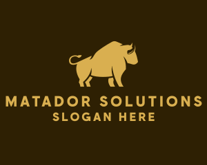 Matador - Trading Bull Fighting logo design