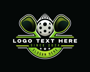 Pickleball Tournament Sports Logo