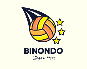 Volleyball - Volleyball Comet Stars logo design