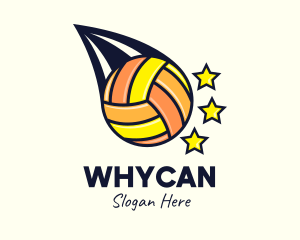 League - Volleyball Comet Stars logo design