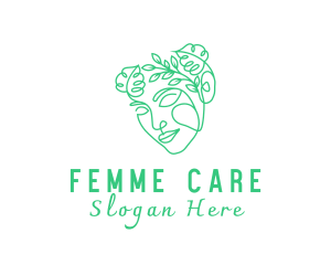 Botanical Lady Facial Care logo design