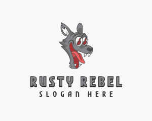 Rebel Wolf Profanity logo design