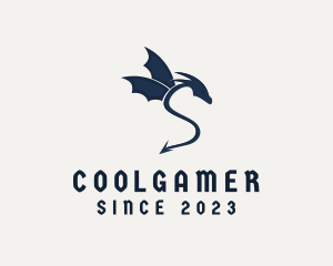 Game Stream - Letter S Dragon logo design
