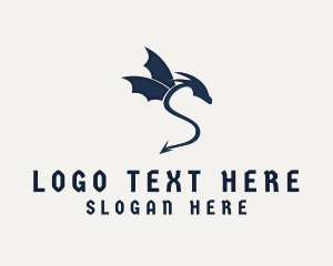 Letter S Dragon Logo
