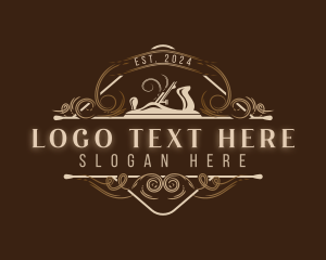 Wood Planer - Premium Carpentry Woodwork logo design