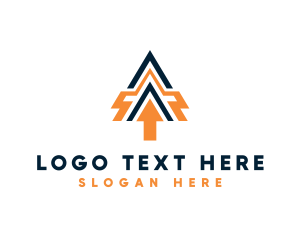 Courier Service - Marketing Finance Arrow Letter A logo design