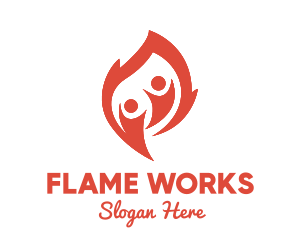 Flame - Flame People logo design