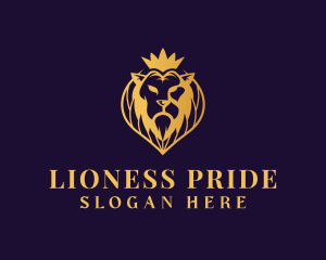 Royal Lion Crown Jewelry logo design