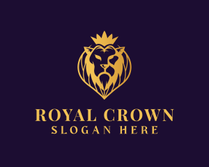 Royal Lion Crown Jewelry logo design