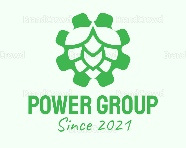 Green Gear Hop Logo