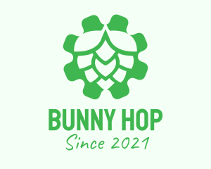 Green Gear Hop  logo design