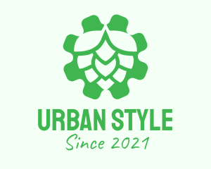 Craft Beer - Green Gear Hop logo design
