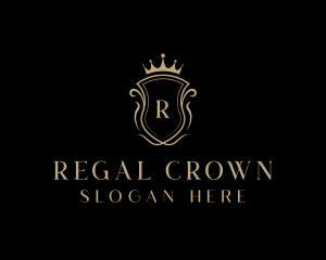 Crown Royalty Shield logo design