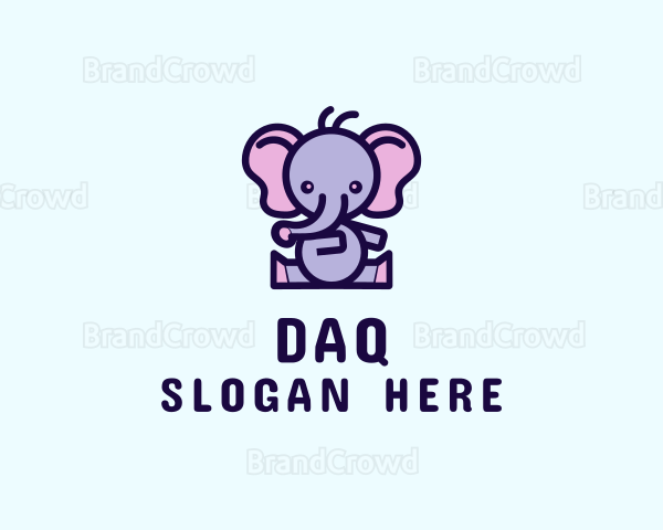 Elephant Toy Animal Logo