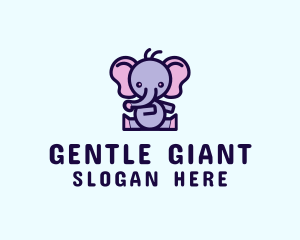 Elephant Toy Animal  logo design