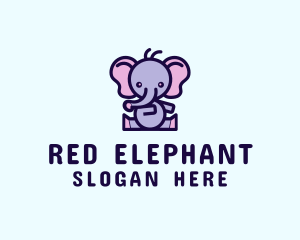 Elephant Toy Animal  logo design