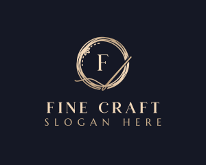 Luxury Needle Tailoring logo design