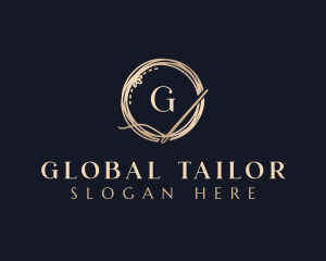 Luxury Needle Tailoring logo design