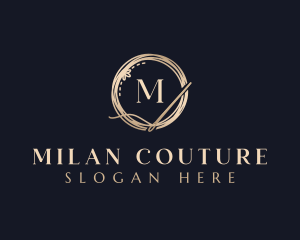 Luxury Needle Tailoring logo design