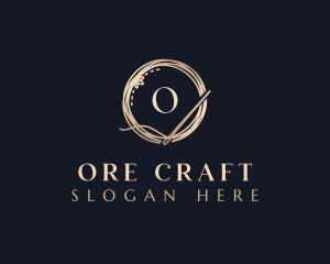 Luxury Needle Tailoring logo design