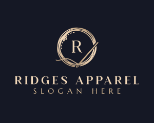 Luxury Needle Tailoring logo design