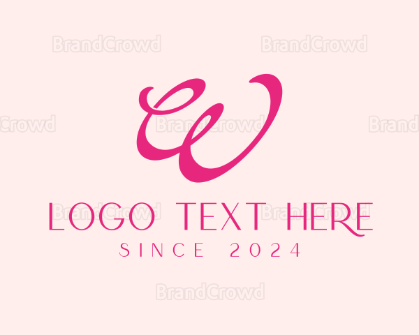 Fashion Wellness Letter W Logo